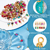 120Pcs Glass Pendant PALLOY-HY00005-5