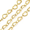 Ion Plating(IP) 304 Stainless Steel Heart Link Chains CHS-C013-04G-1