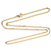 PVD Vacuum Plating 304 Stainless Steel Cable Chain Necklace NJEW-S420-008A-G-4