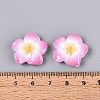 Plumeria Flower Opaque Resin Cabochons CRES-T025-30D-02-4