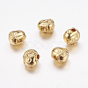 Real 24K Gold Plated Brass Beads X-KK-P097-03-1