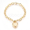 Ion Plating(IP) 304 Stainless Steel Pendant Bracelets BJEW-P237-05G-1
