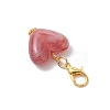 Acrylic Heart Pendant Docorations HJEW-JM03705-5