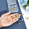 8Pcs 2 Colors Brass Beads KK-PH0014-64-3