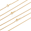6Pcs Brass Snake Chain Necklaces Set for Men Women MAK-BBC0001-07-1