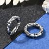 Bamboo Joint Ring 316 Surgical Stainless Steel Hoop Nose Rings EJEW-G416-19C-AS-1