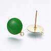 Ion Plating(IP) 304 Stainless Steel Stud Earring Findings X-STAS-P203-A04-02-2