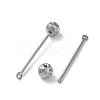Tarnish Resistant 304 Stainless Steel Threaded Ball Eyepin X-STAS-M330-01A-P-3