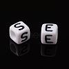 Letter Acrylic European Beads X-OPDL-R050-10mm-3