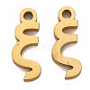 Ion Plating(IP) 304 Stainless Steel Pendants STAS-A045-06G-1