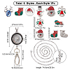 DIY Interchangeable Christmas Office Lanyard ID Badge Holder Necklace Making Kit DIY-SC0022-02-2