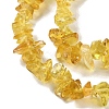 Spray Painted Transparent Glass Beads Strands GLAA-P060-01A-13-3