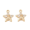 Brass Micro Pave Cubic Zirconia Pendants KK-L261-16G-02-1