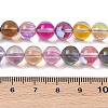 Electroplated Synthetic Moonstone Beads Strands G-C131-A01-02-4