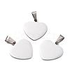 Tarnish Resistant 304 Stainless Steel Mirror Polished Finish Stamping Blank Tag Pendants STAS-L220-02C-A01-1