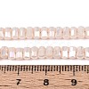 Electroplate Opaque Glass Beads Strands EGLA-N022-09A-C04-4