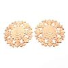 Natural Solid Wood Carved Onlay Applique Craft LS-WOOD-WH0104-35-1