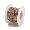 PVD Vacuum Plating 304 Stainless Steel Paperclip Chains CHS-H026-02G-02-3