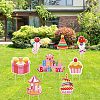 Plastic Yard Signs Display Decorations DIY-WH0248-026-5