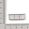 Brass Micro Pave Clear Cubic Zirconia Connector Charms CU-CBA30E8-01P-A02-3