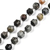 Natural Eagle Eye Stone Beads Strands G-O201B-124G-2