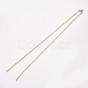 304 Stainless Steel Cable Chain Necklace Making STAS-T040-PJ209-2-36-3