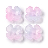 Baking Paint Glass Bead Caps GLAA-S202-04B-1