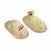 Ion Plating(IP) 304 Stainless Steel Stud Earring Findings STAS-F286-19G-2