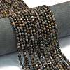 Natural Glaucophane Beads Strands G-A260-A09-01-1