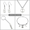 100Pcs 10 Styles Tibetan Style Alloy Pendants TIBEP-CJ0002-80-5
