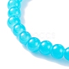 6.5MM Imitation Jade Glass Round Beaded Stretch Bracelet for Women BJEW-JB07658-7