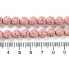 Synthetic Lava Rock Dyed Beads Strands G-H311-08B-08-5