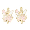 Rack Plating Alloy Enamel Pendants FIND-A040-08D-03G-1