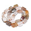Natural Rutilated Quartz Beads Strands G-K245-J18-01-2