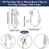 36Pcs Brass Clip-on Earring Findings KK-BBC0016-10S-2
