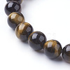Natural Tiger Eye Beads Strands X-G-C076-10mm-1B-3
