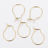 304 Stainless Steel Hoop Earring Findings X-STAS-H436-02-1