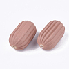 Rubberized Style Acrylic Corrugated Beads OACR-T014-18A-09-2