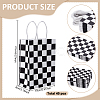 40Pcs Tartan Printed Paper Packing Tote Bags CARB-GO0001-01-2
