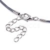 Waxed Cotton Cord Necklace Making MAK-S034-014-4