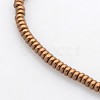 Electroplate Non-magnetic Synthetic Hematite Beads Strands G-J216D-04-1