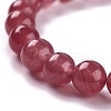 Dyed Natural Jade Beads Stretch Bracelets BJEW-J183-B-07-2