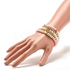 5Pcs 5 Style Synthetic Hematite & Polymer Clay Heishi Beads Stretch Bracelets Set BJEW-JB07533-04-3