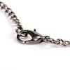 Flat Round Alloy Quartz Pocket Watches WACH-N039-04B-B-6