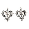 Gothic Tibetan Style Alloy Pendants TIBEP-K001-02A-AS-1
