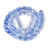 Transparent Crackle Glass Beads Strands GLAA-Q108-04A-02-2