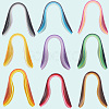 9Sets 9 Styles Gradient Rectangle Quilling Paper Strips DIY-CP0012-32-6