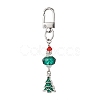 Christmas Series Alloy Enamel & Glass Beads Pendant Decoration HJEW-TA00349-4