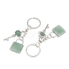 Mixed Stone Pendant Keychains KEYC-A016-01P-3
