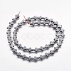 Non-magnetic Synthetic Hematite Beads Strands X-G-P218-16-09-2